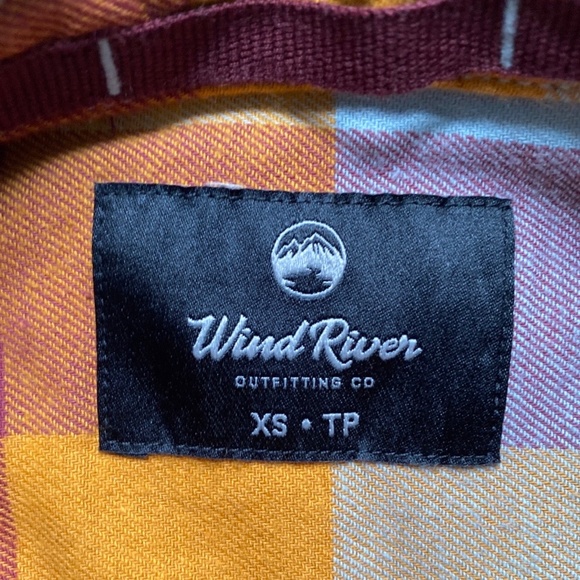 Wind River Red and Orange Plaid Flannel Shirt - Picture 3 of 6